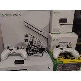 Console Xbox One S 1 Tb Com 2 Controles Jogos Kit Microsoft