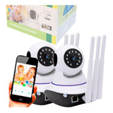 Kit 2 Câmeras Ip Wi-fi Babá Eletrônica  Full Hd App Yoosee
