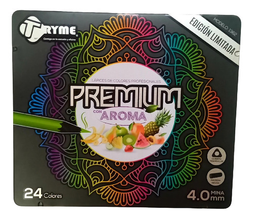 Tryme 24 Lapices De Colores Profesionales Con Aroma Dibujo