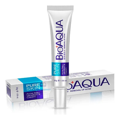 Crema Para El Acné Bioaqua Elimina Cicatrices De Espinillas Grasa Día\u002Fnoche | MercadoLibre