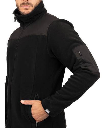 Polar Hombre Scorpi Microfleece Negro Uniforme Clínico