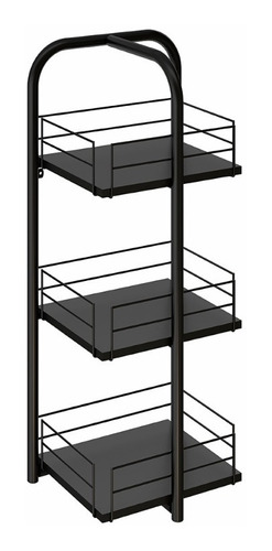 Mueble Organizador 3 Niveles Connect Negro