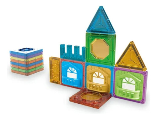 Set De Construcción Magnético, Set 20 Piezas En Caja