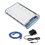 Case Transparente  Externo P/  Hd 3.5  Usb 3.0 Ate 10 Tb  Nf