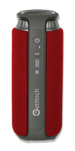 Bocina Getttech Beat Gbs-31504r Bluetooth 3.5mm Rojo
