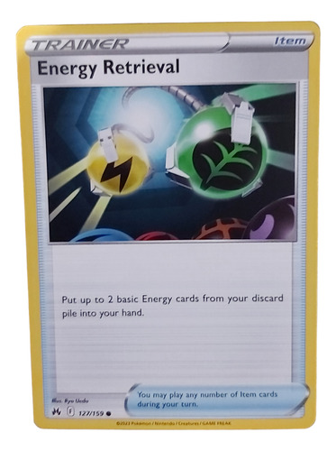 Carta Pokemon Energy Retrieval Trainer 127/159