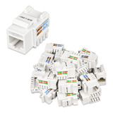 Iwillink Paquete De 25 Cat6 Keystone Jack Rj45 Keystone...