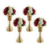 Ecom King Jarrón De Flores De Boda Con Trompeta De Metal, Ce