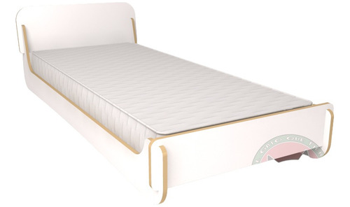 Cama Baja 1 Plaza 190x90 Desarmable Tatami Blanca