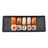 Travessa Retangular Melamina Tóquio 28,5cm De Sushi Grande