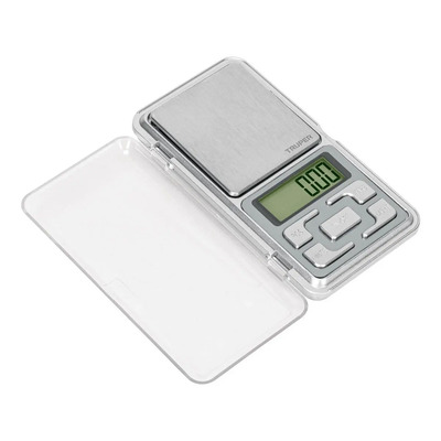 Báscula Electrónica De Bolsillo 500 Gramos Truper 100786 Color Gris | Meses sin interés