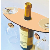 Soporte Decorativo Para Botellas De Vino Mdf