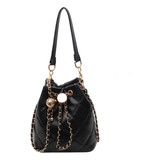 Bolso Tipo Bombonera Retro Con Bordado De Diamantes, Bolso