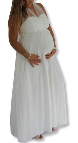 Vestido Embarazo Maternidad Embarazada Sesión De Fotos Largo