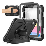 Mica+funda Para iPad 9 8 7 Generación 10.2 Protector Negro