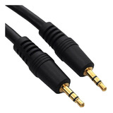 Cabo Auxiliar P2 Stereo + P2 Stereo Ponta Gold Áudio 1,5m