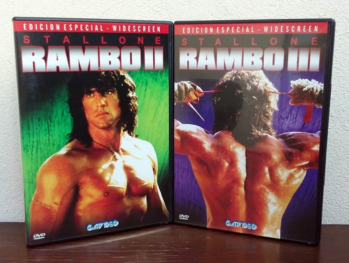 Rambo 2 Y Rambo 3 - Lote 2 Dvd * Sello Gativideo * Stallone