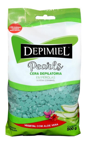 Cera Depilatória Depimiel Vegetal Aloe Vera Espanhol 500g