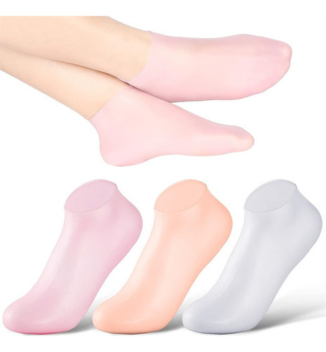 3 Pares De Meias Para Cuidados Com Os Pés E Hidratantes De S