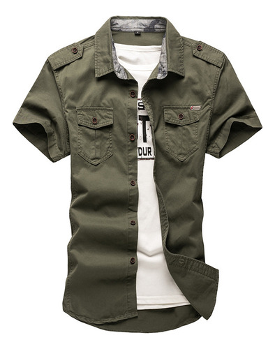 Outdoor Military Casual Workwear Short Sleeved Shirt