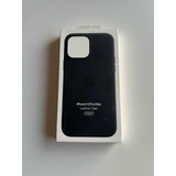 Funda Cuero iPhone 13 Pro Max Leather Case Azul Original