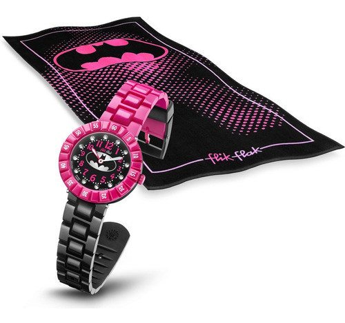 Reloj Flik Flak Batgirl Set Toalla Zfflp004 Boleta