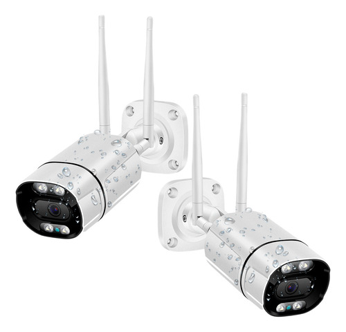 Combo 2 Camaras Exterior Fija Ip Visión Noctura Exteriores