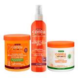 Kit Tratamiento Cantu, Combo Para Definir Y Aportar Brillo