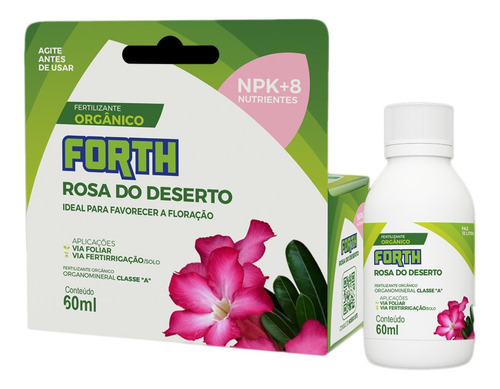 Fertilizante/adubo Forth Rosa Do Deserto - 60ml - Rende 12 L