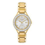 Reloj Citizen Eco-drive Dress Classic De Cristal Para Mujer 