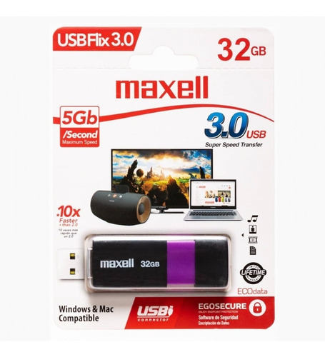 Pendrive 32gb Maxell Usbflix 3.0 / Tecnofactory