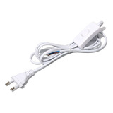 Cable Armado Lampara Con Interruptor-enchufe Blanco 1.8m