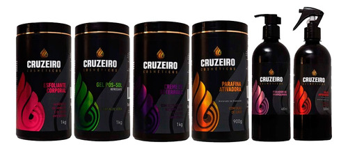 Kit Bronzeamento Natural 6 Itens Cruzeiro + 2 Fitas Brinde