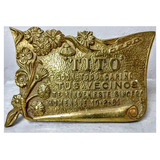 Placa Para Cementerio Bronce