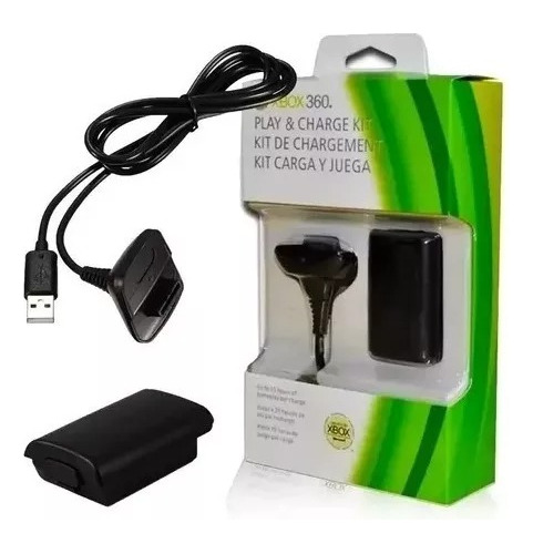 Carregador E Bateria Controle Xbox 360 Feir Fr-302 12000 Mah