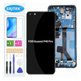 Oem Para Huawei P40 Pro Els-n39 Pantalla Táctil Lcd Azul Con