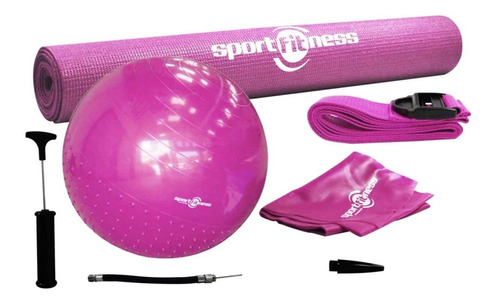 Kit Pilates Yoga Sportfitness Balon Colchoneta Terapias Gym