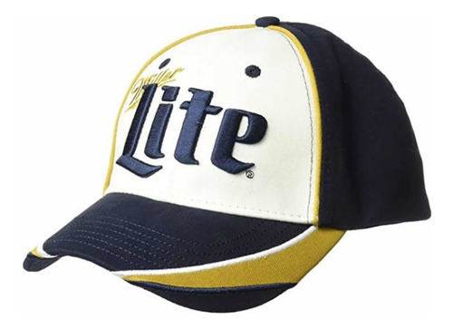 Gorra Miller Lite Cerveza Unisex Hombre Blanca Azul Cachucha