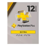 Playstation Plus 12 Meses Extra Ps5 O Ps4 + 400 Juegos