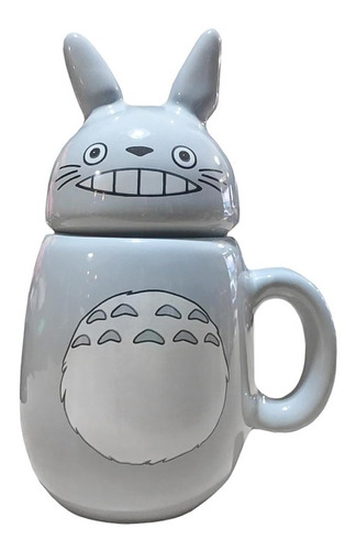Taza Totoro 3d Con Tapa Ceramica Premium