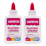 Adhesivo Trasparente Silicona Liquida Suprabond 100ml X 2 U