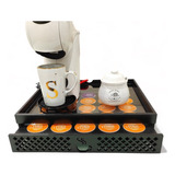 Bandeja Porta Cápsulas Dolcegusto Mdf  Preto 