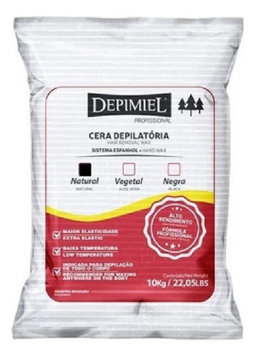 Cera Depilatoria Depimiel 10kg - Sistema Espanhol Pedaços