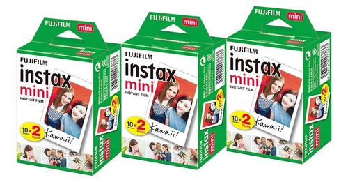Filme Instax Mini 7s Mini 11 / Mini 12 - 60 Poses Colorido