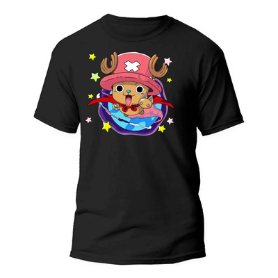 Playera Negra One Piece Anime Tony Chopper 100% Algodón | Meses sin interés