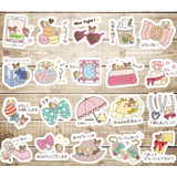 Planilla De Stickers Muñecas Kawaii 28cm Aprox