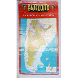 Lamina Antigua Carton Revista * Anteojito * Mapa Argentina