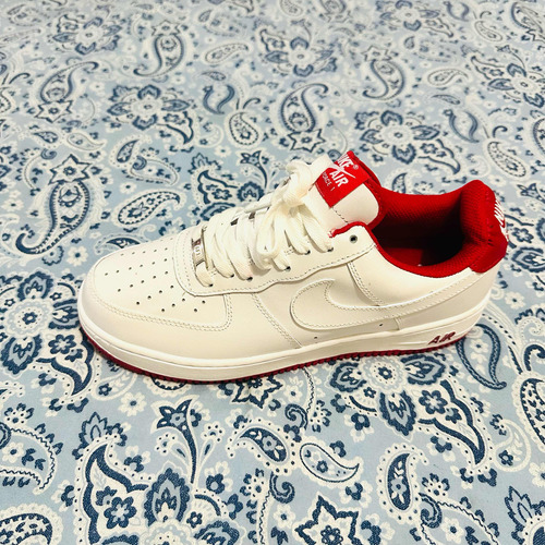 Tenis Nike Air Force One Blanco Rojo