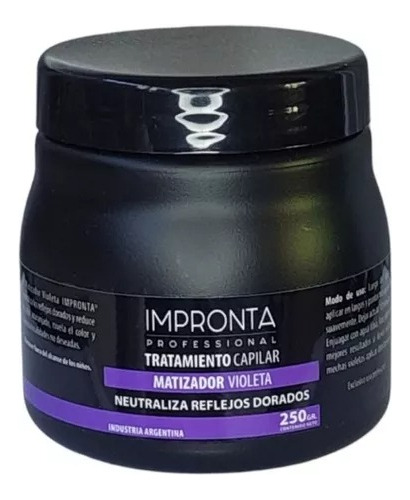 Mascara Matizadora Negra 250 G -  Impronta