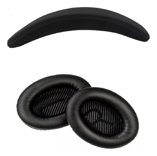 Kit Espuma + Headband Almofada Cabeça Para Bose Qc35